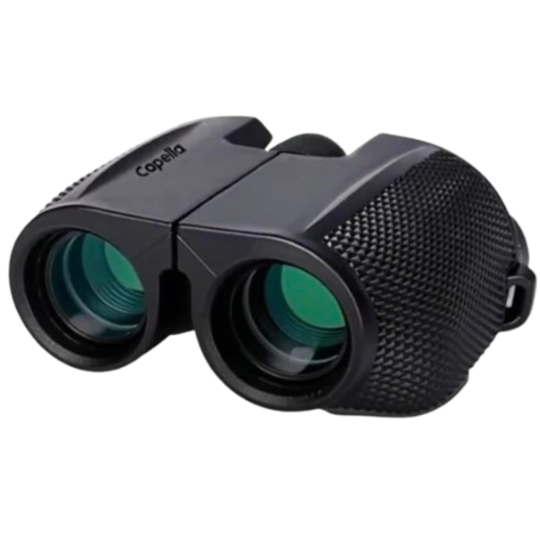 Jumelles compactes 10×25 randonnée – BaK4 FMC, IPX5, 245 g – Capella
