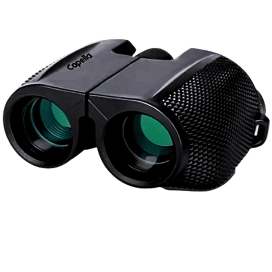 Capella 10×25 Compact Hiking Binoculars (BaK4, FMC, IPX5) – Lightweight, Sharp to 1000m